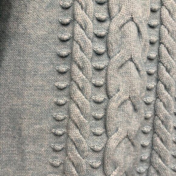 Loft Plus Blue Cable-Knit Sweater - 16W/18W - Like New - Picture 4 of 5